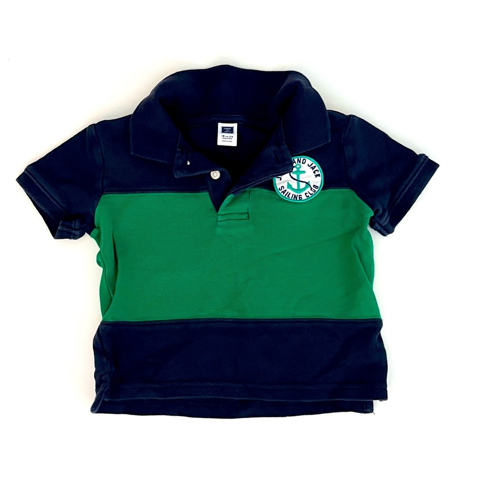 Janie and Jack Boys Rugby Striped Polo Size 18-24 Months